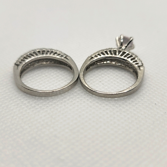 2 Piece Multi-Layer Ring Set - Rhinestone Ring - Picture 6 of 6